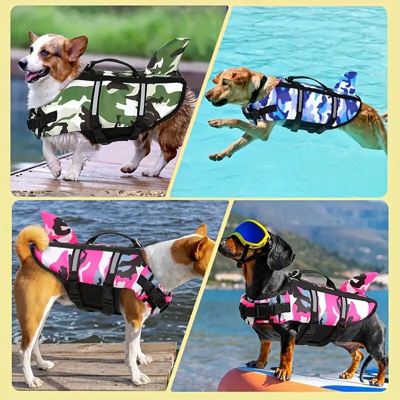 犬用ライフジャケット – 軽量&調整可能、夏に最適