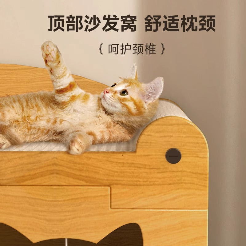 四季使えるキャットスクラッチボード兼キャットベッド|耐久性抜群・縦置きOK