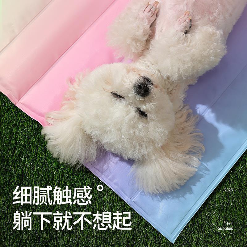 🐾【夏用ひんやりペットマット】全サイズ対応 アイスシルククールマット|犬猫兼用 スリーピングパッド・涼感マット