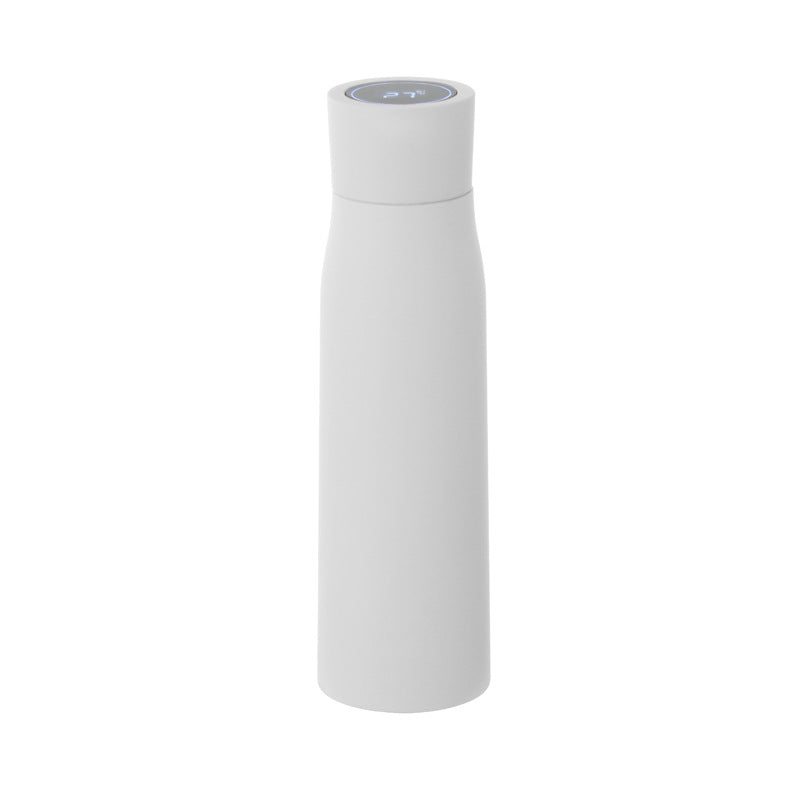スマート温度表示付きステンレスボトル|UV除菌LED・USB充電式・IP65防水・500ml|保温保冷マグボトル