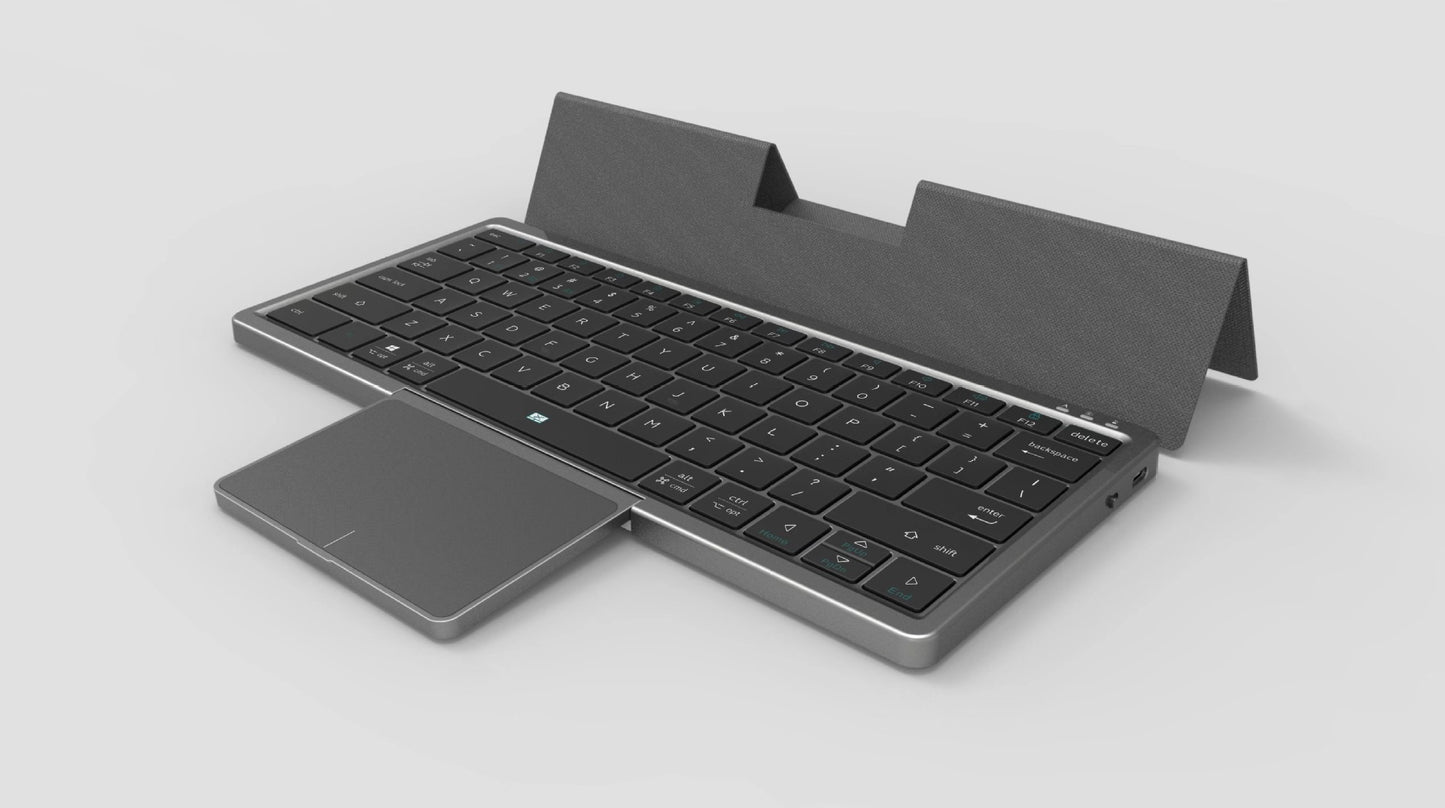 3in1ワイヤレスキーボード｜持ち運びに便利な折りたたみ式デザイン