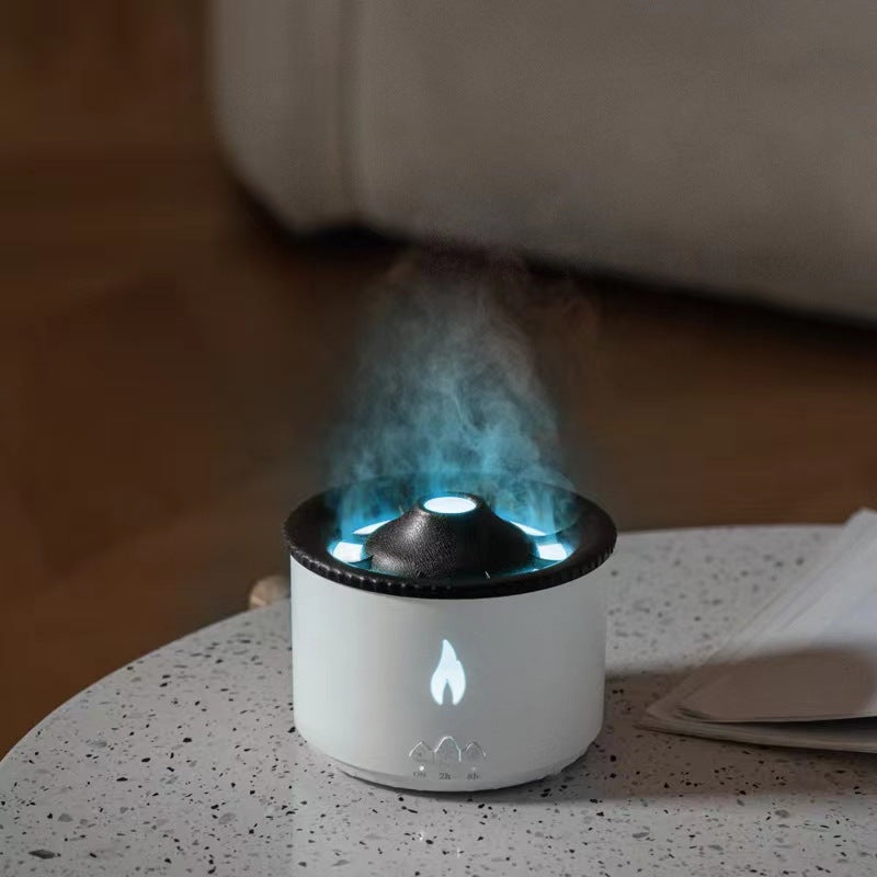 火山型クリエイティブ加湿器 — 炎の演出・アロマ対応・連続ミスト機能付き