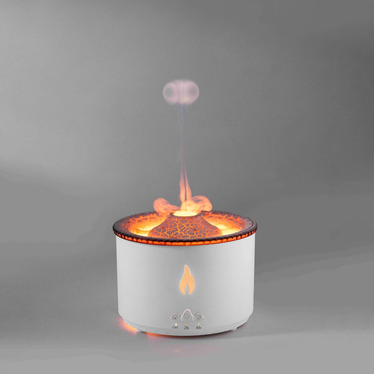 火山型クリエイティブ加湿器 — 炎の演出・アロマ対応・連続ミスト機能付き