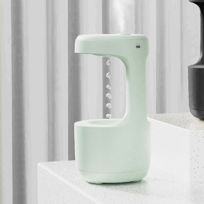 ディスプレイ付き反重力加湿器 — 浮遊する水滴、驚きのデザイン、静音動作