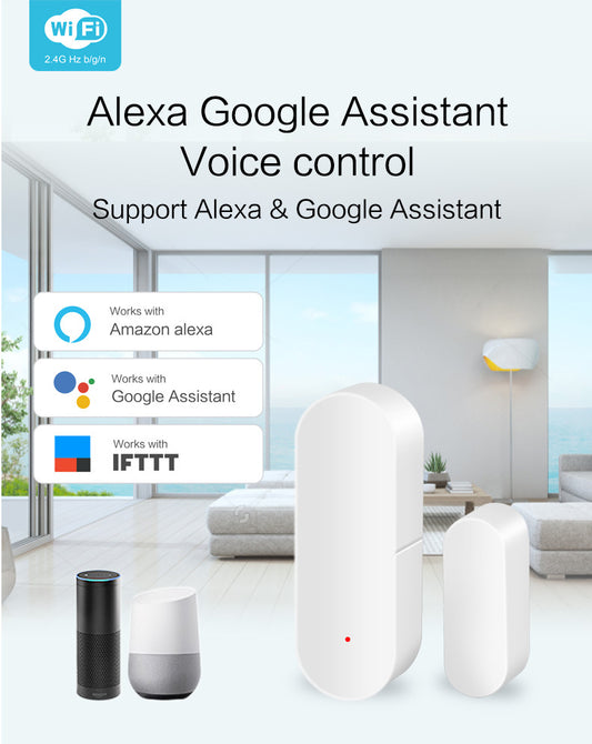 Wi-Fi ドア・窓センサー｜スマートホーム用 無線アラーム 通知機能付き Alexa・Google連携対応