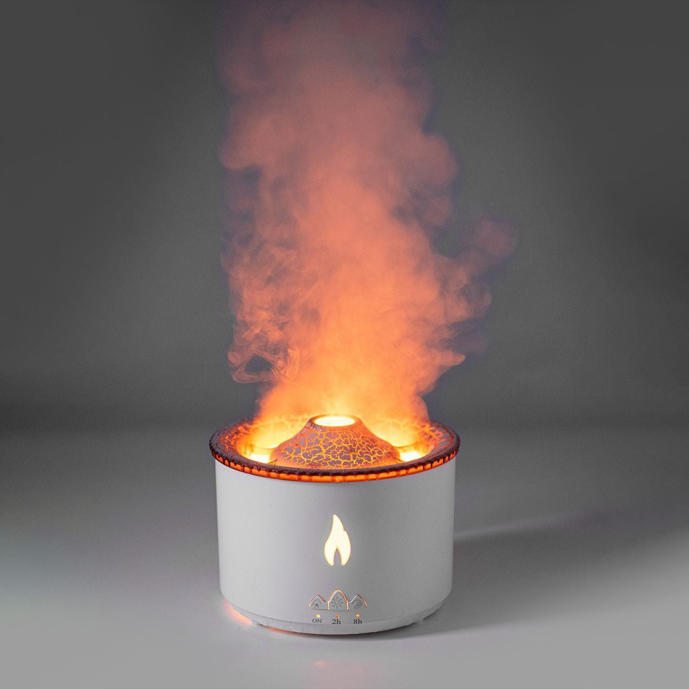 火山型クリエイティブ加湿器 — 炎の演出・アロマ対応・連続ミスト機能付き