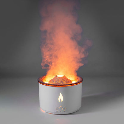 火山型クリエイティブ加湿器 — 炎の演出・アロマ対応・連続ミスト機能付き