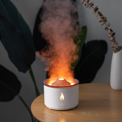 火山型クリエイティブ加湿器 — 炎の演出・アロマ対応・連続ミスト機能付き