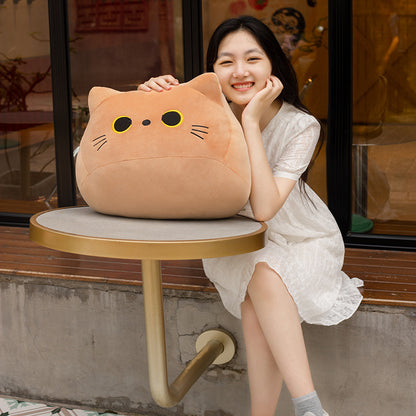 小さな猫のふわふわぬいぐるみクッション