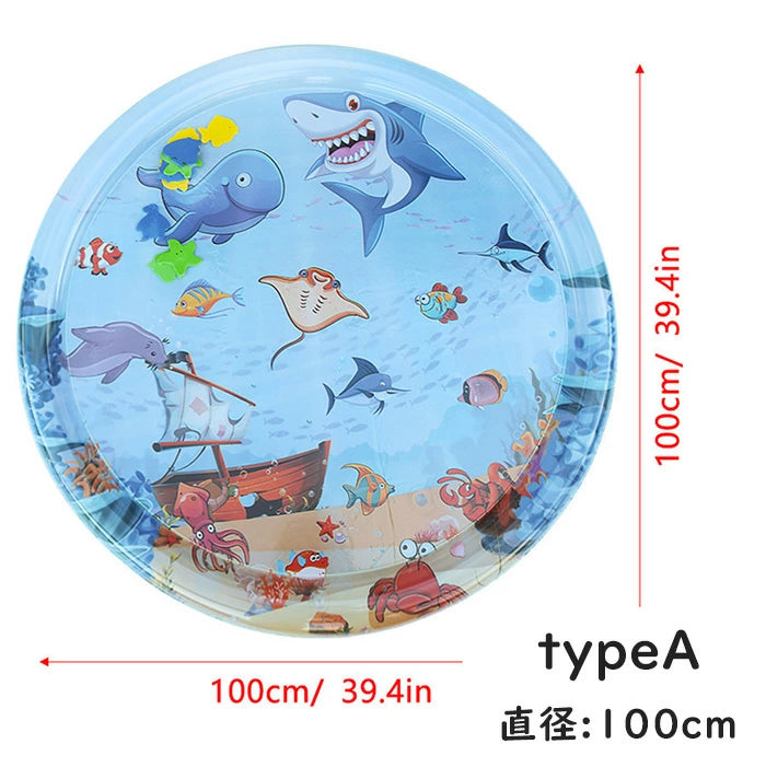 感覚ウォーターマット｜赤ちゃん＆ペット用インフレータブルおもちゃ｜夏に最適な冷感・感覚刺激マット
